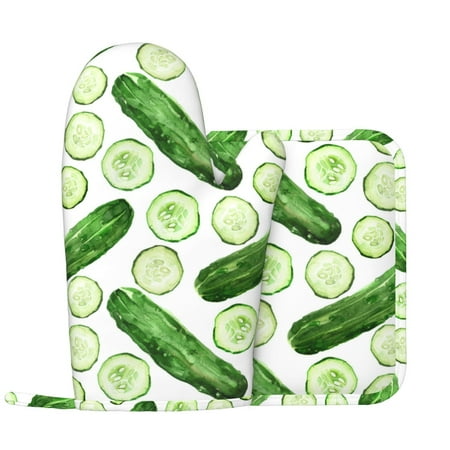 funny Cucumber Print Oven Mitts and Pot Holders Sets with 1 Non-Slip Left Silicone Oven Mitts and 1 Heatproof Insulated Hot Pads for Kitchen Use in Cooking Baking Grilling
funny Cucumber Print Oven Mitts and Pot Holders Sets with 1 Non-Slip Left Silicone Oven Mitts and 1 Heatproof Insulated Hot Pads for Kitchen Use in Cooking Baking Grilling