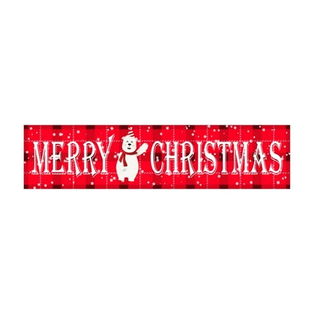 BSJJY Large Merry Christmas Banner 50 x 250 CM Double Printed Xmas Decoration Red Buffalo Plaid Hanging Huge Sign Holiday Party Supplies Home Decor for Outdoor Indoor Yard Garden Porch A 1Set
BSJJY Large Merry Christmas Banner 50 x 250 CM Double Printed Xmas Decoration Red Buffalo Plaid Hanging Huge Sign Holiday Party Supplies Home Decor for Outdoor Indoor Yard Garden Porch A 1Set