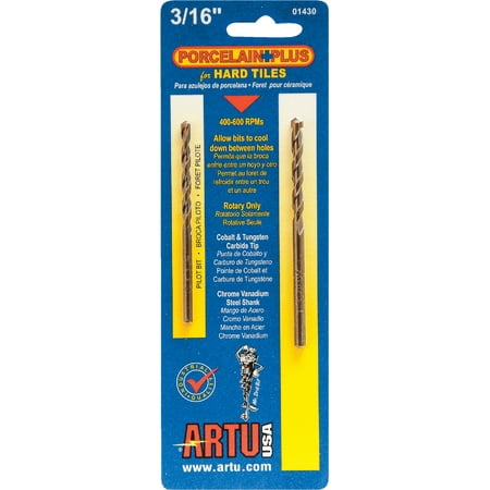 Artu USA Inc ARTU Glass & Tile Drill Bit 3/16 In.