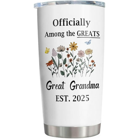 Great Grandma Gifts Tumbler 20oz Great Grandma Mug Great Grandma Baby Announcement Gifts for Great Grandma Promoted to Great Grandma Great Grandma Christmas/Birthday Gifts Coffee Mug 1PC
Great Grandma Gifts Tumbler 20oz Great Grandma Mug Great Grandma Baby Announcement Gifts for Great Grandma Promoted to Great Grandma Great Grandma Christmas/Birthday Gifts Coffee Mug 1PC