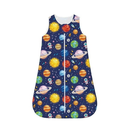Fotbe Space Planet Pattern Sleep Sack - Baby Wearable Blanket with Zipper Extra Soft Cotton Sleeveless Sleeping Bag for Infants-Small
Fotbe Space Planet Pattern Sleep Sack - Baby Wearable Blanket with Zipper Extra Soft Cotton Sleeveless Sleeping Bag for Infants-Small