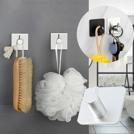riaocot 4Pcs Hanging Hook Self-adhesive Strong Load-bearing Aluminium Alloy Bathroom Shower Door Adhesive Hook Towel Organizer Daily Use
riaocot 4Pcs Hanging Hook Self-adhesive Strong Load-bearing Aluminium Alloy Bathroom Shower Door Adhesive Hook Towel Organizer Daily Use