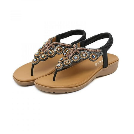Homedles Sandals Women- Summer Open Toe Gift for women Casual Flat Comfortable Sandals for Women Black
Homedles Sandals Women- Summer Open Toe Gift for women Casual Flat Comfortable Sandals for Women Black