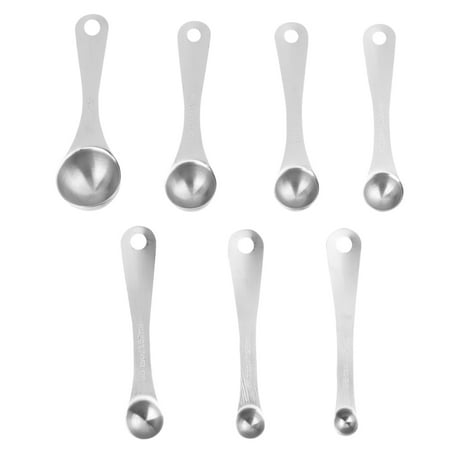 7pcs Stainless Steel Measuring Spoons Set Measure Spoon Kitchen Tool for Liquid Spice Powder
7pcs Stainless Steel Measuring Spoons Set Measure Spoon Kitchen Tool for Liquid Spice Powder