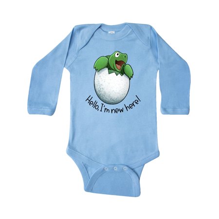 Inktastic Hello I m New Here Cute Baby Turtle Gift Baby Boy or Baby Girl Long Sleeve Bodysuit
Inktastic Hello I m New Here Cute Baby Turtle Gift Baby Boy or Baby Girl Long Sleeve Bodysuit