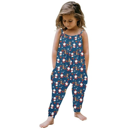 Efsteb Kids Toddler Girl Christmas Baby Jumpsuits Cute Christmas Trees /Reindeer/Santa Sleeveless Strap Romper Jumpsuits Pants With Pockets Clothes Blue 2-3 Years
Efsteb Kids Toddler Girl Christmas Baby Jumpsuits Cute Christmas Trees /Reindeer/Santa Sleeveless Strap Romper Jumpsuits Pants With Pockets Clothes Blue 2-3 Years
