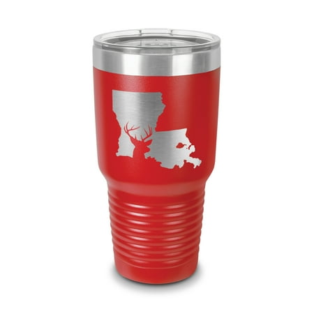 Louisiana Deer State Tumbler 30 oz - Laser Engraved w/ Clear Lid - Stainless Steel - Vacuum Insulated - Double Walled - Travel Mug - buck hunt hunting rifle la - Red
Louisiana Deer State Tumbler 30 oz - Laser Engraved w/ Clear Lid - Stainless Steel - Vacuum Insulated - Double Walled - Travel Mug - buck hunt hunting rifle la - Red