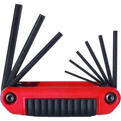 Ergo-Fold Hex Key Set 9 Per Set Hex Tip Inch | Bundle of 2 Sets