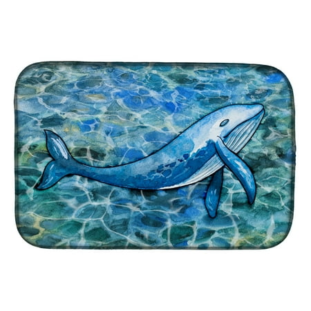Caroline s Treasures Humpback Whale Dish Drying Mat