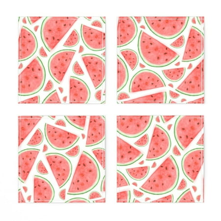 Linen Cotton Canvas Cocktail Napkins (Set of 4) - Watercolor Watermelon Fruit Sweet Summer Kitchen Food Print Cloth Cocktail Napkins by Spoonflower
Linen Cotton Canvas Cocktail Napkins (Set of 4) - Watercolor Watermelon Fruit Sweet Summer Kitchen Food Print Cloth Cocktail Napkins by Spoonflower