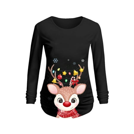 Enjiwell Pregnant Womens Christmas Long Sleeve Maternity Bump Top Blouse Tee
Enjiwell Pregnant Womens Christmas Long Sleeve Maternity Bump Top Blouse Tee