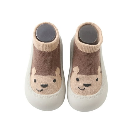 Kesitin Girls Boys Sock Shoes First Walker Floor Slippers Soft Sole Socks Comfort Lightweight Slipper House Non-Slip Home Shoe Brown 6.5C
Kesitin Girls Boys Sock Shoes First Walker Floor Slippers Soft Sole Socks Comfort Lightweight Slipper House Non-Slip Home Shoe Brown 6.5C