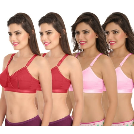 Ossirrio Women Everyday Comfort Full Cup Bra Non Wired Plus Size Cotton Bra Pack of 4
Ossirrio Women Everyday Comfort Full Cup Bra Non Wired Plus Size Cotton Bra Pack of 4