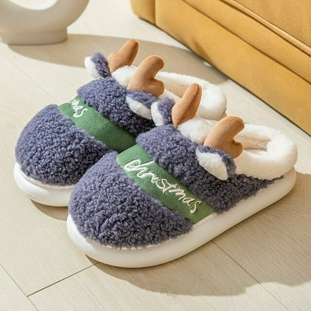 CoCopeaunt New Cartoon Cotton Slippers Winter Christmas Fawn Cute Home Indoor Home Thick Bottom Warm Slippers Couple Slippers Women
CoCopeaunt New Cartoon Cotton Slippers Winter Christmas Fawn Cute Home Indoor Home Thick Bottom Warm Slippers Couple Slippers Women