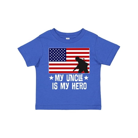Inktastic Military Uncle is My Hero US Flag Gift Toddler Boy or Toddler Girl T-Shirt 
Inktastic Military Uncle is My Hero US Flag Gift Toddler Boy or Toddler Girl T-Shirt