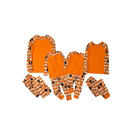 Youweixiong Family Halloween Pjs Matching Sets Stripe Pumpkin Print Pajamas Long Sleeve Tee Pant Sleepwear for Adults Kids
Youweixiong Family Halloween Pjs Matching Sets Stripe Pumpkin Print Pajamas Long Sleeve Tee Pant Sleepwear for Adults Kids