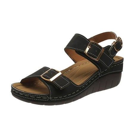 Women Sandals clearance for Juebong Womens Orthopedic Sandals Wedge Platform: Dressy Summer Ankle Strap Sandal - Comfortable Open Toe Sandals Low Wedges Walking Slippers - Women Dressy Summer Flat
Women Sandals clearance for Juebong Womens Orthopedic Sandals Wedge Platform: Dressy Summer Ankle Strap Sandal - Comfortable Open Toe Sandals Low Wedges Walking Slippers - Women Dressy Summer Flat
