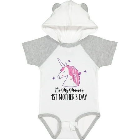 Inktastic 1st Mothers Day Unicorn Baby Girl Gift Baby Girl Bodysuit