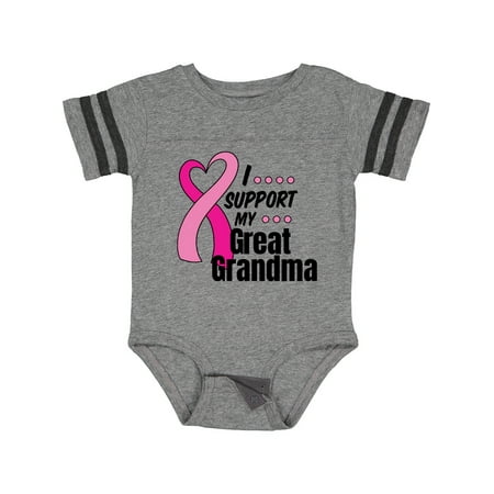 Inktastic Breast Cancer Awareness I Support My Great Grandma Gift Baby Boy or Baby Girl Bodysuit
Inktastic Breast Cancer Awareness I Support My Great Grandma Gift Baby Boy or Baby Girl Bodysuit