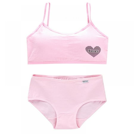 Hazel Tech Children Girl Soft Cotton Letter Print Training Bra And Underwear Panties Sets
Hazel Tech Children Girl Soft Cotton Letter Print Training Bra And Underwear Panties Sets