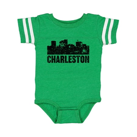 Inktastic Charleston Skyline Grunge Gift Baby Boy or Baby Girl Bodysuit