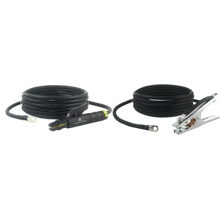 300 Amp Welding Leads Assembly Set - Terminal Lug Connector - #1 AWG cable (75 FEET EACH LEAD)
300 Amp Welding Leads Assembly Set - Terminal Lug Connector - #1 AWG cable (75 FEET EACH LEAD)