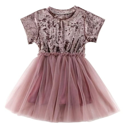 BULLPIANO Toddler Christmas Dress Short Sleeve Solid Velvet Tulle Dresses Holiday Party Xmas Dress
BULLPIANO Toddler Christmas Dress Short Sleeve Solid Velvet Tulle Dresses Holiday Party Xmas Dress