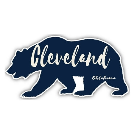 Cleveland Oklahoma Souvenir 3x1.5-Inch Fridge Magnet Bear Design
