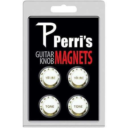 Perri s 4 Guitar Knob Fridge Magnets White