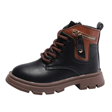 nsendm Leather Toddler Boots Kids Shoes Solid Color Short Boots Shoes Fashion Non Slip Toddler Fashion Boot Shoes Black 4.5 Years
nsendm Leather Toddler Boots Kids Shoes Solid Color Short Boots Shoes Fashion Non Slip Toddler Fashion Boot Shoes Black 4.5 Years