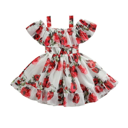 Afunbaby Baby Off Shoulder Dress Flower Print A-line Version Sweet Little Princess Summer Dress
Afunbaby Baby Off Shoulder Dress Flower Print A-line Version Sweet Little Princess Summer Dress
