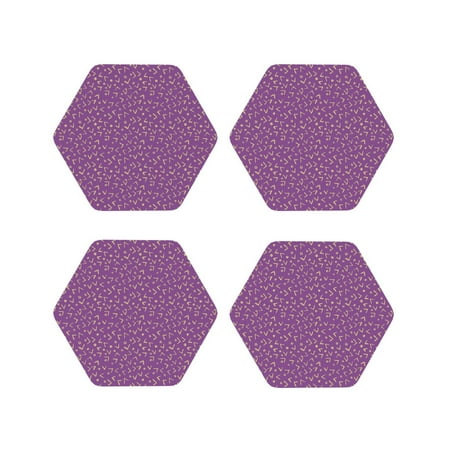 Leather Coasters Set of 4 - abstractly purple print Lightweight Non-Slip Drink Coasters for Desk Anti-Scalding Desk Cup Coasters for Office Table Decor Hexagon
Leather Coasters Set of 4 - abstractly purple print Lightweight Non-Slip Drink Coasters for Desk Anti-Scalding Desk Cup Coasters for Office Table Decor Hexagon