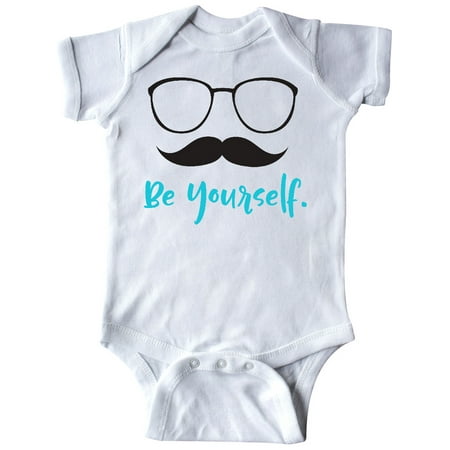 Inktastic Be Yourself Glasses Mustache - Black Blue Gift Baby Boy or Baby Girl Bodysuit
Inktastic Be Yourself Glasses Mustache - Black Blue Gift Baby Boy or Baby Girl Bodysuit