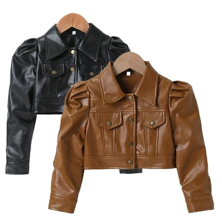 Esaierr Kids Toddler Leather Jacket for Girls Short Outerwear Coat Baby Leather Coats Faux Leather Jacket Kids Outfits Spring Autumn PU Faux Leather Lapel Jacket for 1-7 Years
Esaierr Kids Toddler Leather Jacket for Girls Short Outerwear Coat Baby Leather Coats Faux Leather Jacket Kids Outfits Spring Autumn PU Faux Leather Lapel Jacket for 1-7 Years