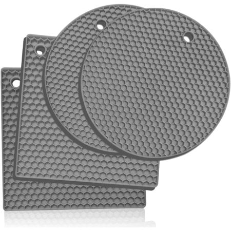 Premium Silicone Trivet Mats: 4 Multi-Purpose Heat Resistant Silicone Trivet Pads - Use as Hot Pot Holder Oven Mitts Non-Slip Jar Opener Gripper Pad Drying Mat Coaster - Heavy-Duty (Light Blue)
Premium Silicone Trivet Mats: 4 Multi-Purpose Heat Resistant Silicone Trivet Pads - Use as Hot Pot Holder Oven Mitts Non-Slip Jar Opener Gripper Pad Drying Mat Coaster - Heavy-Duty (Light Blue)