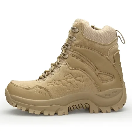 Men‘s Military Tactical Boots Wear-resistant Non-Slip Combat Boots Hiking Boots