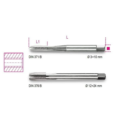 Beta Tools USA 004280006 428FP 6-Machine Taps For Clearance Holes
