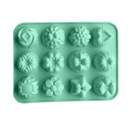Yoone Non-sticky Heat-Resistant 12 Cavities Cake Mold Rose Flowers Heart Shape Silicone Pastry Mold Kitchen Gadget
Yoone Non-sticky Heat-Resistant 12 Cavities Cake Mold Rose Flowers Heart Shape Silicone Pastry Mold Kitchen Gadget