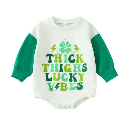 Baby Girl Fall Sweatshirt Romper Boys Girls Long Sleeve Irish Festival Letter Print Romper Bodysuit Fall Clothes White 9-12 Months Sweatshirt Romper Infant Bodysuit
Baby Girl Fall Sweatshirt Romper Boys Girls Long Sleeve Irish Festival Letter Print Romper Bodysuit Fall Clothes White 9-12 Months Sweatshirt Romper Infant Bodysuit