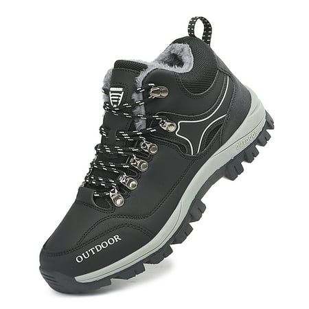 Mens Winter Hiking Shoes Fully Fur Lined Trekking Backpacking Water Resistant Anti-Slip Casual Outdoor
Mens Winter Hiking Shoes Fully Fur Lined Trekking Backpacking Water Resistant Anti-Slip Casual Outdoor