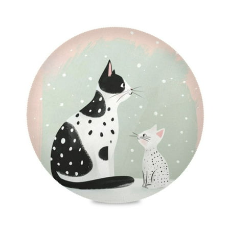Round Plate Mat 15.4x15.4 Inchesx4 Placemat Table Mat Kitchen Mat Coffee Mat Fabric Thick Strong Wear-Resistant Heat Resistance Spotted Cats and Snowflakes
Round Plate Mat 15.4x15.4 Inchesx4 Placemat Table Mat Kitchen Mat Coffee Mat Fabric Thick Strong Wear-Resistant Heat Resistance Spotted Cats and Snowflakes