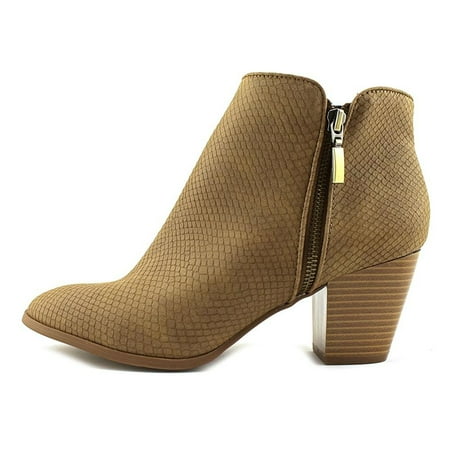 Style & Co. Womens Jamila Leather Almond Toe Ankle Fashion Boots