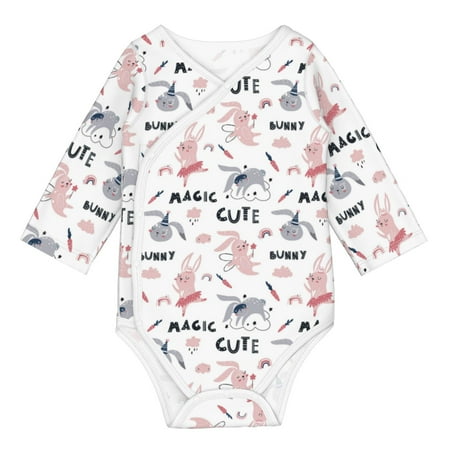 Matuu Cute Magic Bunny for Baby Long-Sleeve Bodysuit Soft Cotton Comfortable and Breathable Perfect for Newborns and Infants
Matuu Cute Magic Bunny for Baby Long-Sleeve Bodysuit Soft Cotton Comfortable and Breathable Perfect for Newborns and Infants