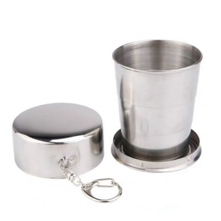 HIABIO 75/150ml for Creative Stainless Steel Camping Folding Mugs Portable Outdoor Travel Demountable Collapsible Cup with Keyc
HIABIO 75/150ml for Creative Stainless Steel Camping Folding Mugs Portable Outdoor Travel Demountable Collapsible Cup with Keyc