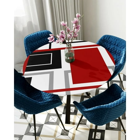 Tablecloth Round Fitted Abstract Geometry Squares Modern Art Red Elastic Edged Table Cover Protector Cloth Waterproof Rectangle 40 -44
Tablecloth Round Fitted Abstract Geometry Squares Modern Art Red Elastic Edged Table Cover Protector Cloth Waterproof Rectangle 40 -44