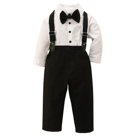 LAPAKIDS Toddler Boy Kids Formal Suit Gentleman Outfits Suspender Pants Wedding Church Tuxedo Suit 3-4 T
LAPAKIDS Toddler Boy Kids Formal Suit Gentleman Outfits Suspender Pants Wedding Church Tuxedo Suit 3-4 T
