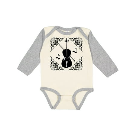 Inktastic Violin Player Orchestra Gift Gift Baby Girl Long Sleeve Bodysuit