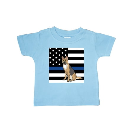 Inktastic Police K 9 Blue Line Flag Gift Baby Boy or Baby Girl T-Shirt 
Inktastic Police K 9 Blue Line Flag Gift Baby Boy or Baby Girl T-Shirt