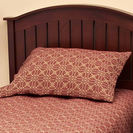 Marshfield Jacquard Pillow Sham Red or Black