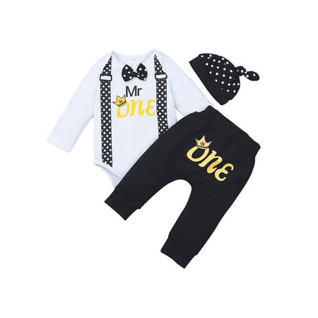 uukiA 0-12 Months Newborn Infant Baby Boy Short Sleeved Print Romper Pants And Hat 3PCs Outfits Suit
uukiA 0-12 Months Newborn Infant Baby Boy Short Sleeved Print Romper Pants And Hat 3PCs Outfits Suit